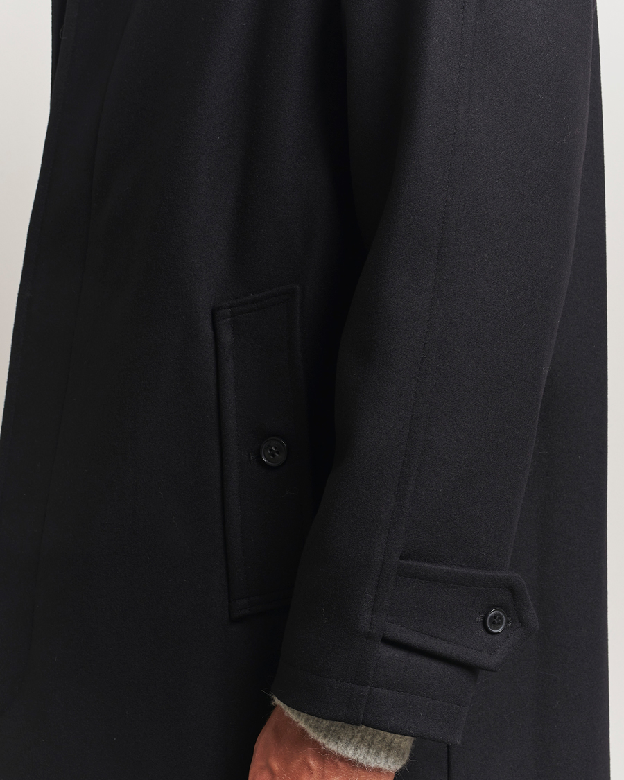 Herre | Jakker | Gloverall | Wool Mac Coat Black