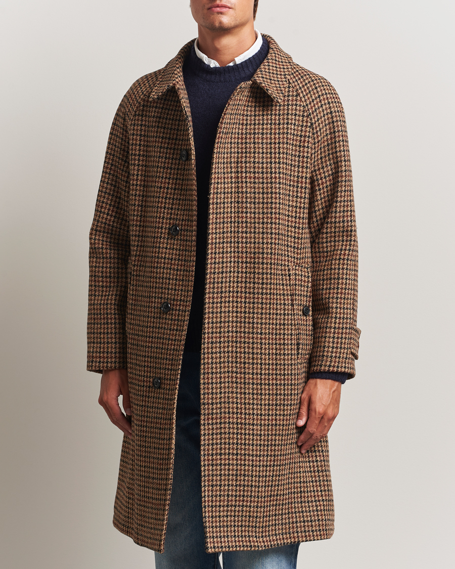 Herre | Jakker | Gloverall | Harris Tweed Mac Coat Brown