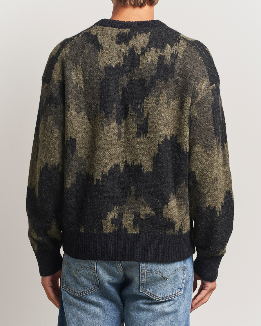Herre | Gensere | J.Lindeberg | Nate Graphic Jaquard Knitted Sweater Forest Green