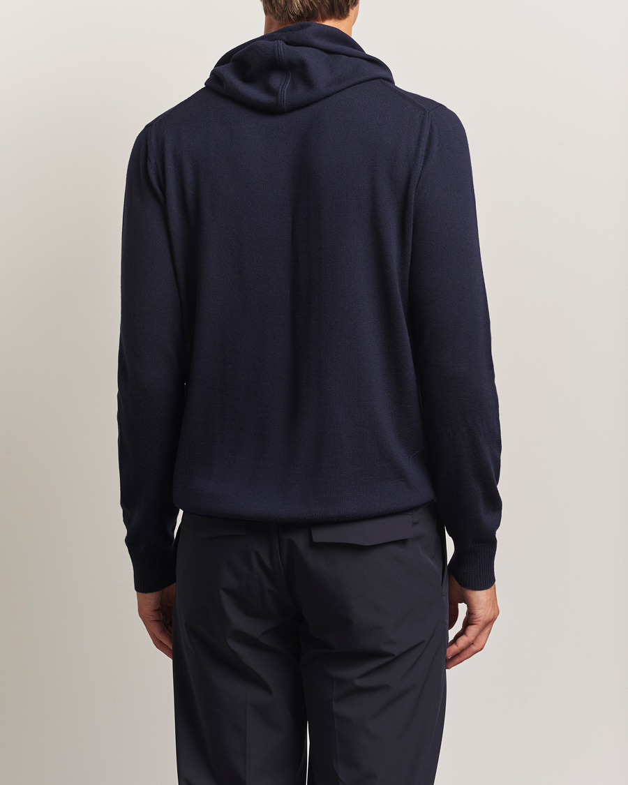 Herre | Gensere | J.Lindeberg | Karl Merino Hoodie Navy