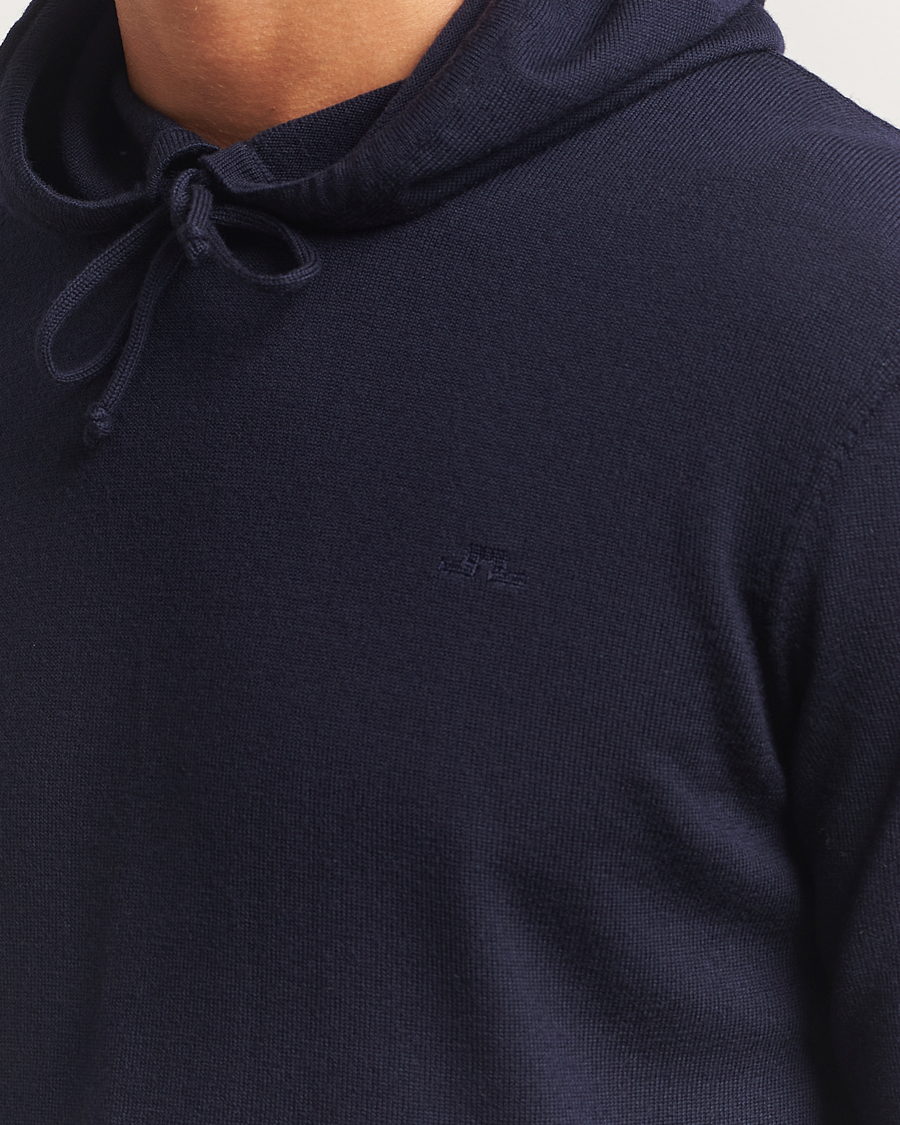 Herre | Gensere | J.Lindeberg | Karl Merino Hoodie Navy