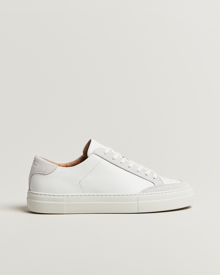 Herre | Sneakers | J.Lindeberg | Art Signature Leather/Suede Sneaker White