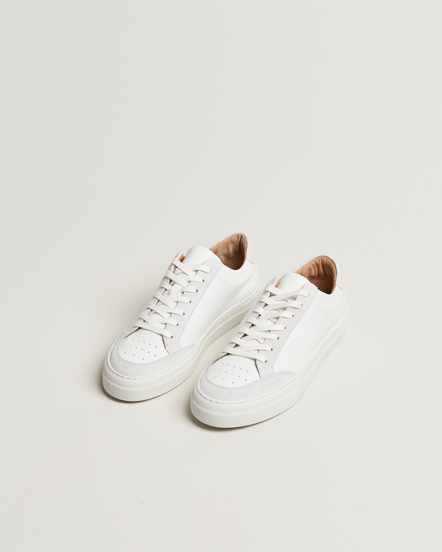 Herre | Sneakers | J.Lindeberg | Art Signature Leather/Suede Sneaker White