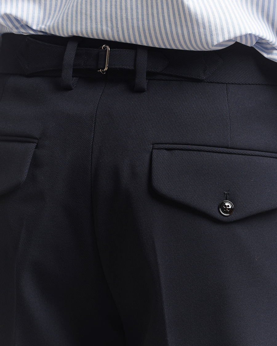 Herre | Bukser | NN07 | Justin Double Pleated Suit Trousers Deep Navy