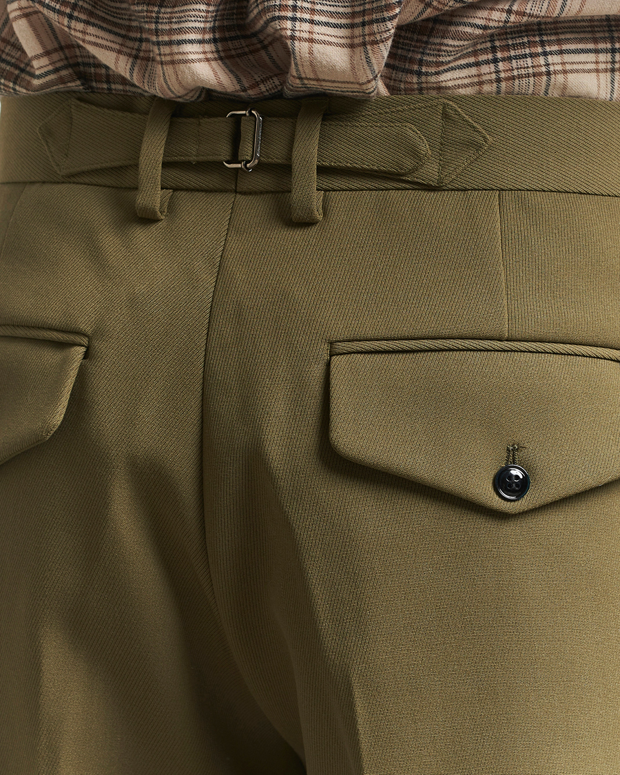 Herre | Bukser | NN07 | Justin Double Pleated Suit Trousers Firene Green
