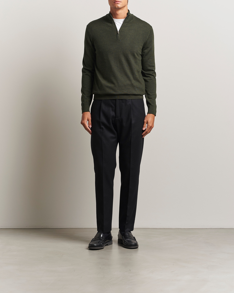 Herre | Gensere | NN07 | Sergio Merino Half Zip Dark Army