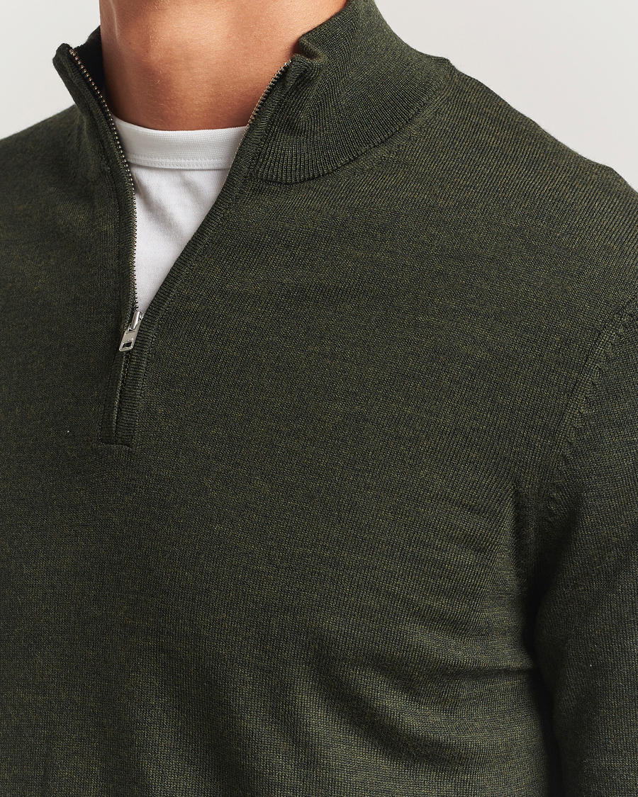 Herre | Gensere | NN07 | Sergio Merino Half Zip Dark Army