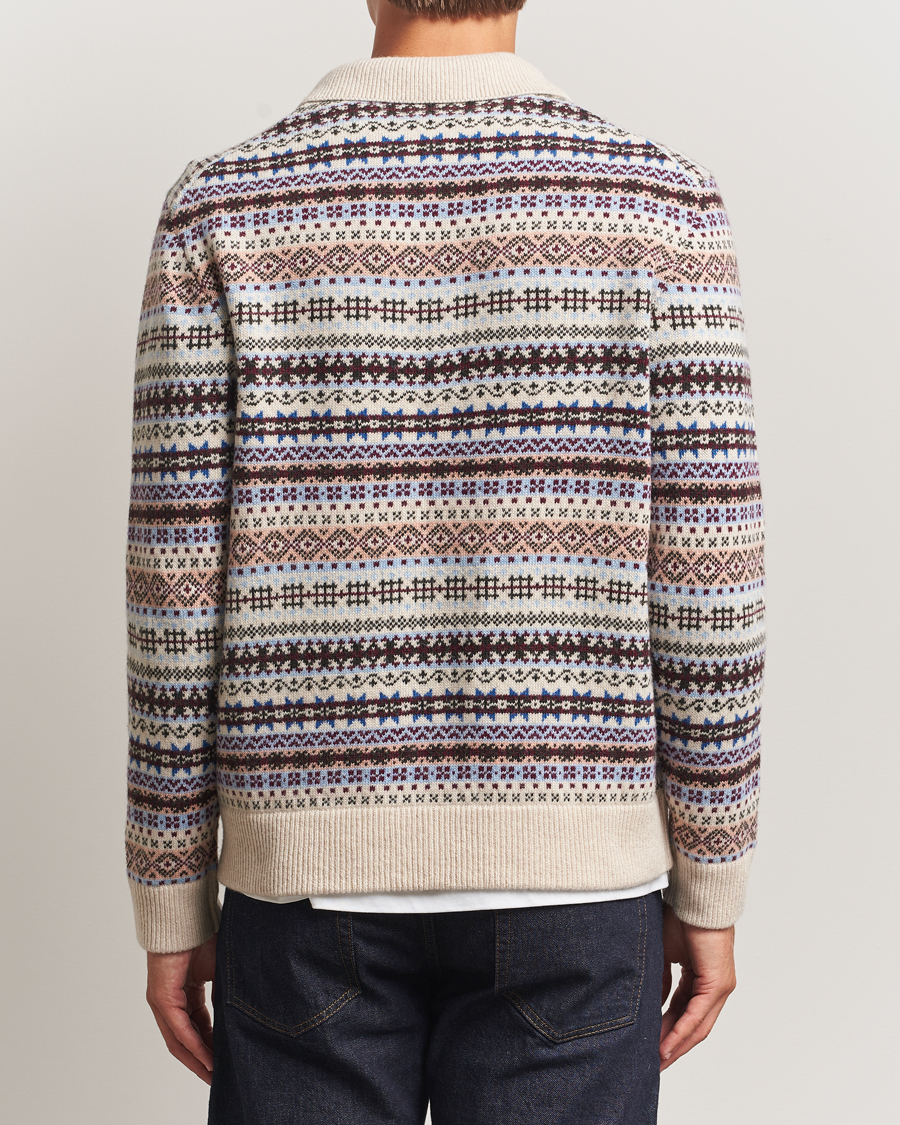 Herre | Gensere | NN07 | Robbie Fairisle Knitted Polo Multi