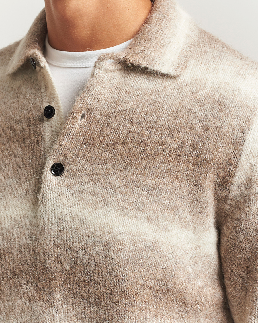 Herre | Gensere | NN07 | Alfie Alpaca Knitted Polo Light Camel