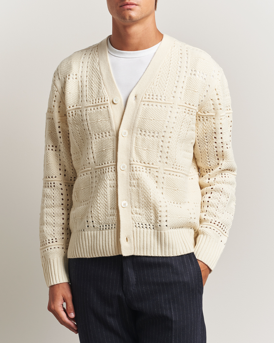 Herre | Gensere | NN07 | Tobias Knitted Cardigan Ivory