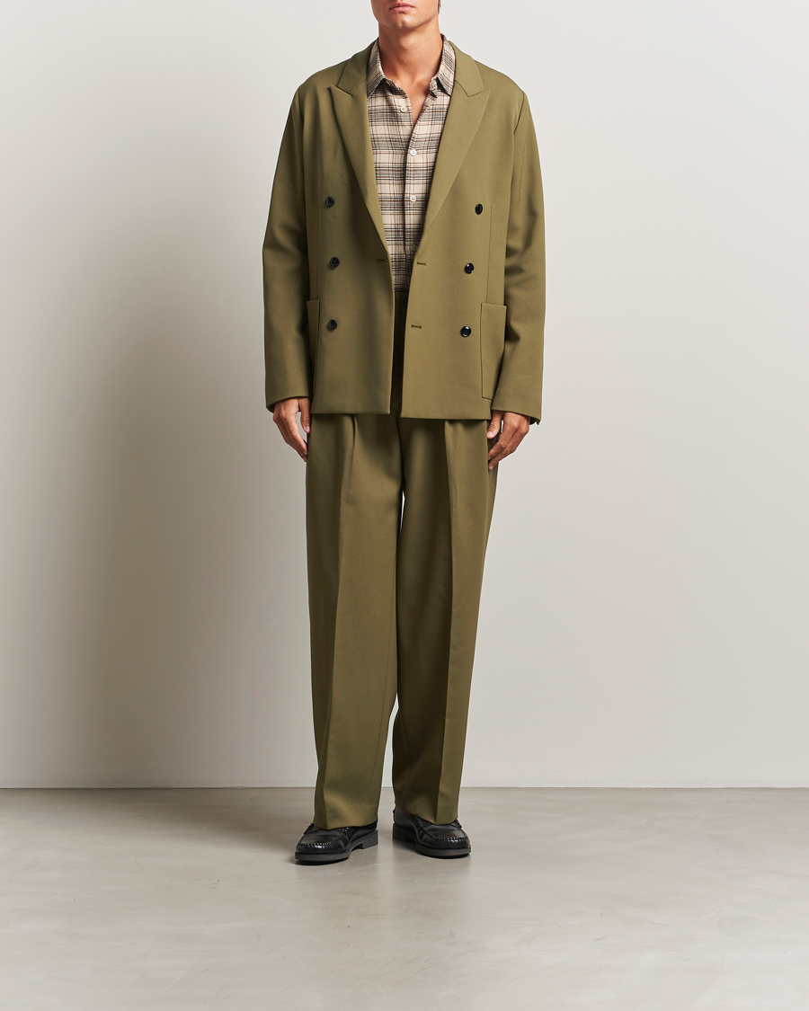 Herre | Dressjakker | NN07 | Jordin Wool Double Breasted Blazer Firene Green