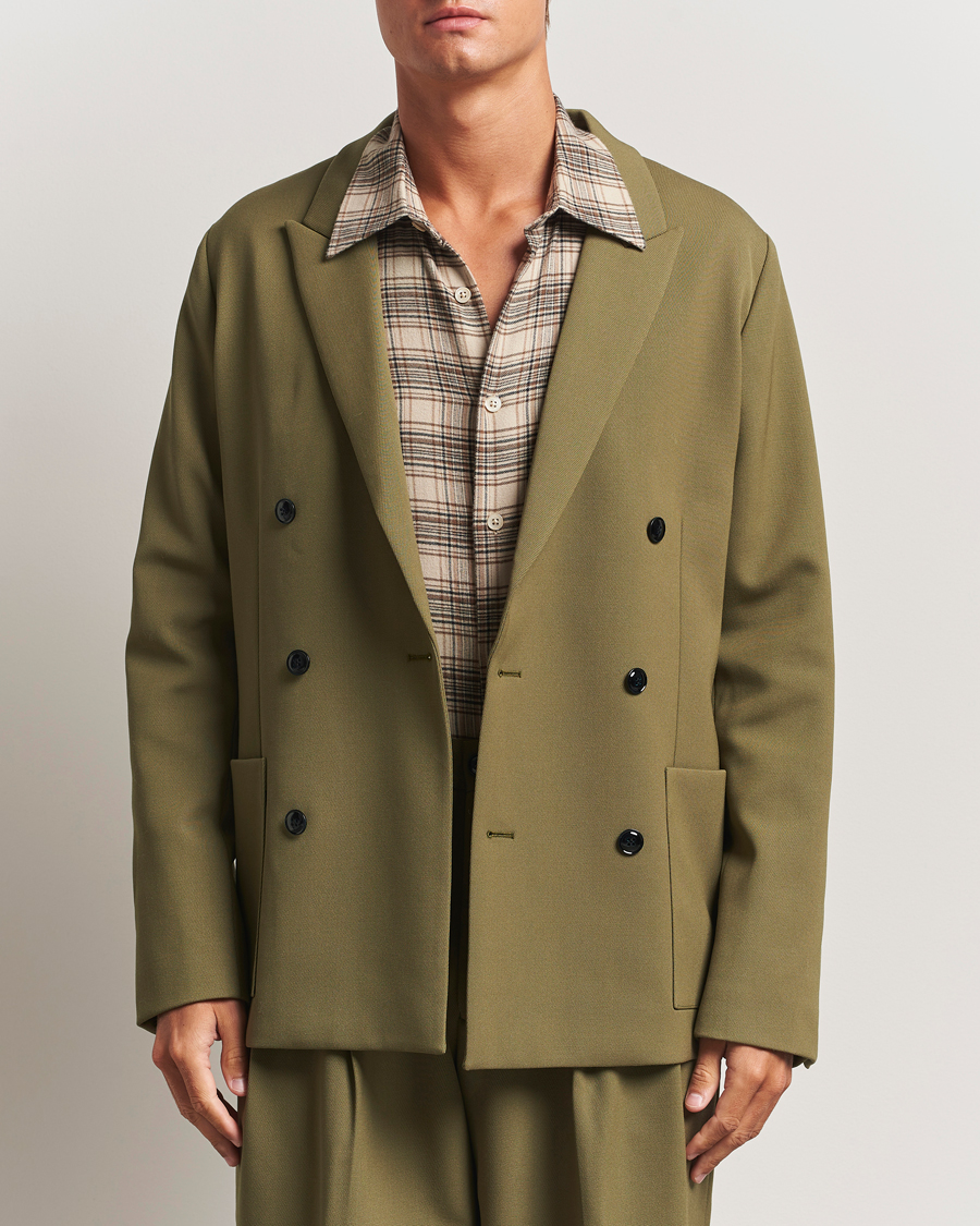 Herre | Dressjakker | NN07 | Jordin Wool Double Breasted Blazer Firene Green