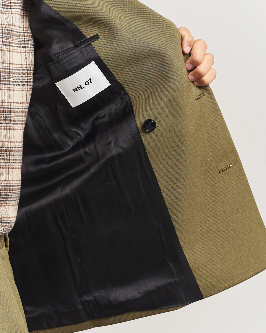 Herre | Dressjakker | NN07 | Jordin Wool Double Breasted Blazer Firene Green