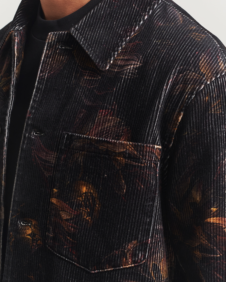 Herre | Skjorter | NN07 | Blaze Printed Corduroy Overshirt Multi
