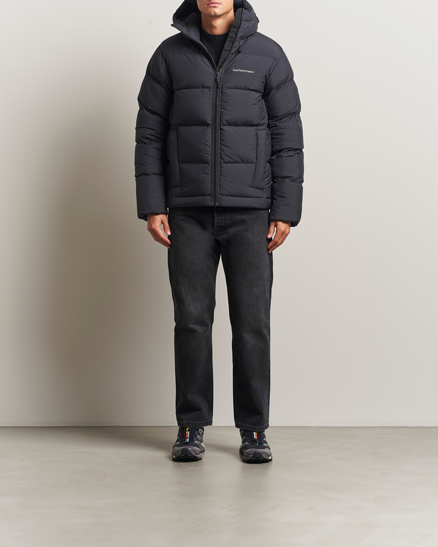 Herre | Jakker | Peak Performance | Rivel Down Hooded Jacket Black