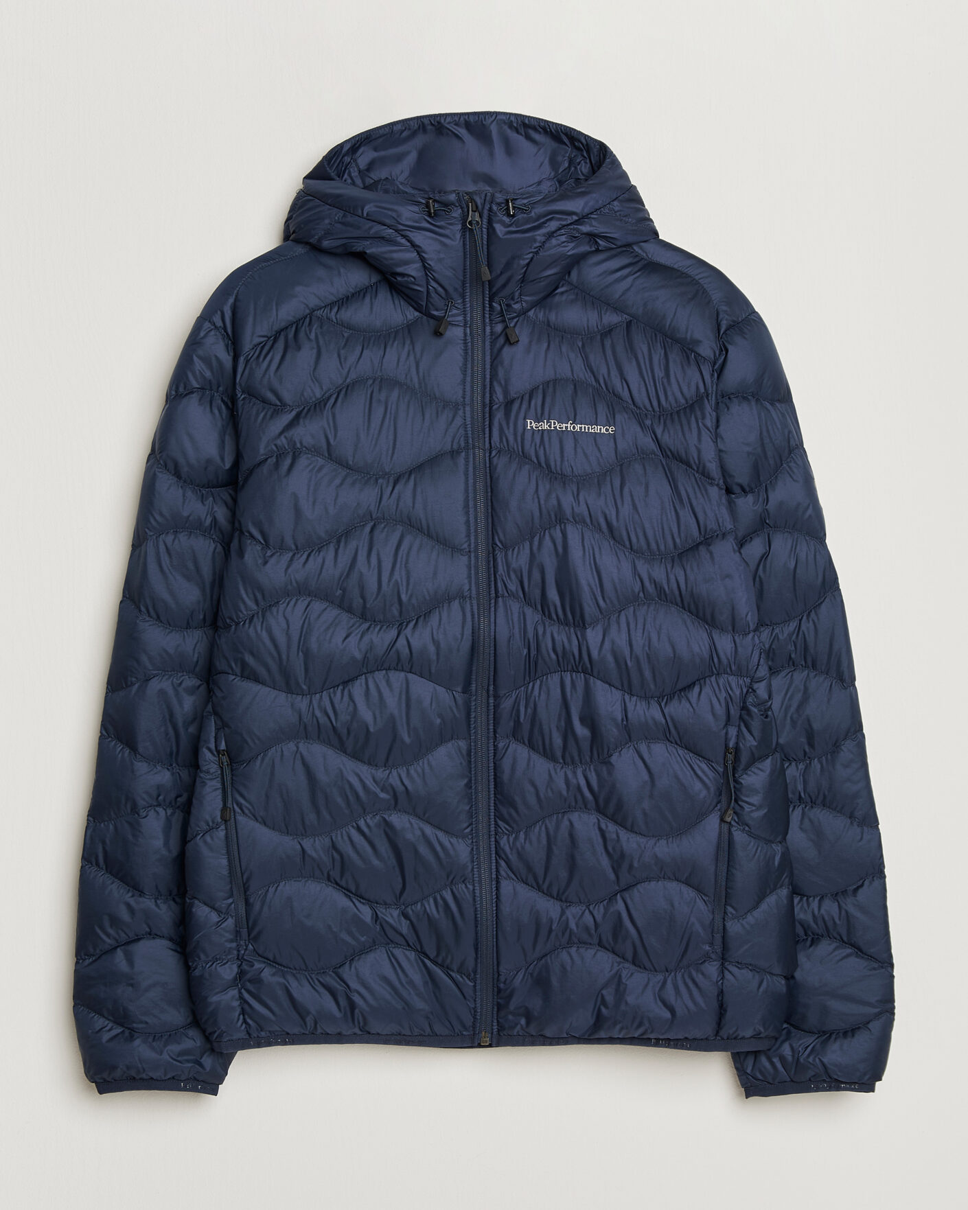 Herre | Jakker | Peak Performance | Helium Down Hooded Jacket Blue Shadow