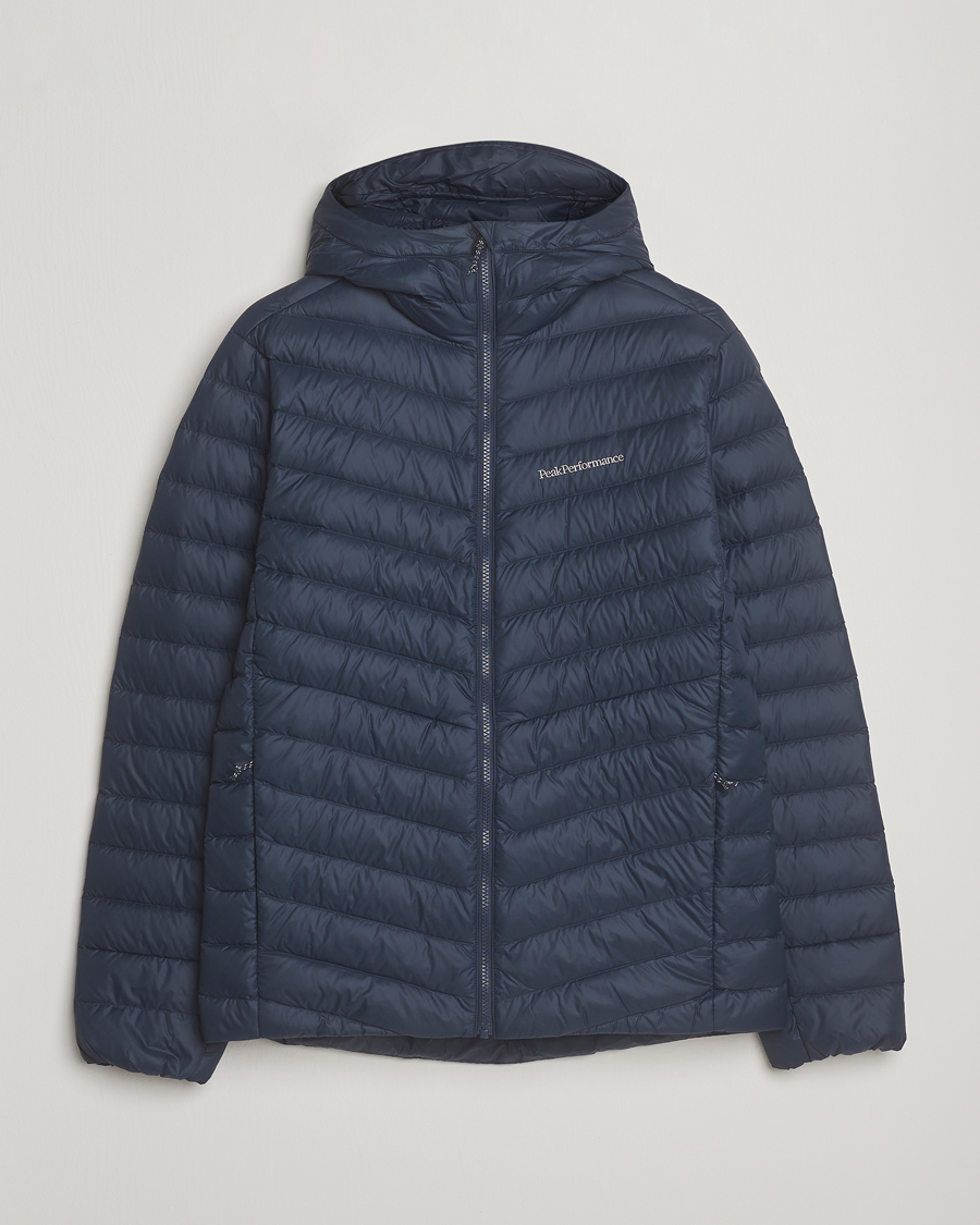 Herre | Jakker | Peak Performance | Frost Down Hooded Jacket Blue Shadow