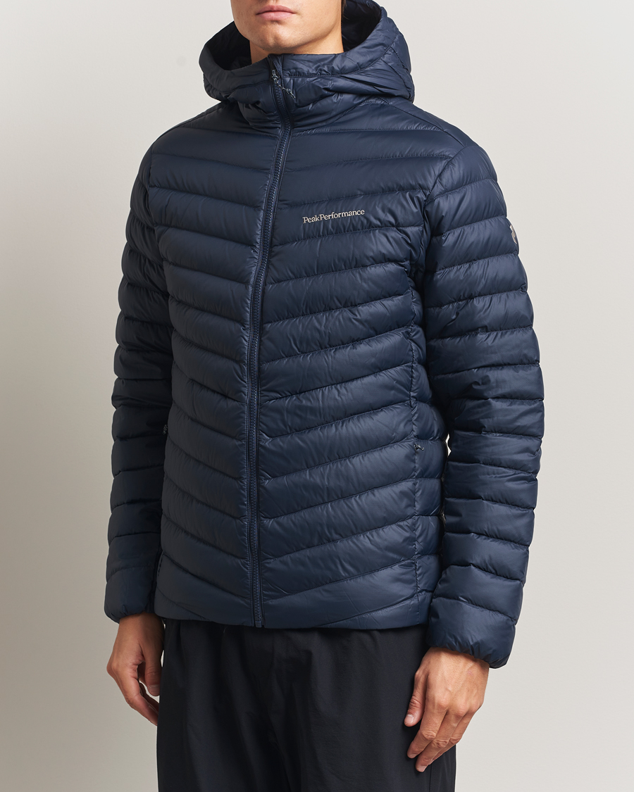 Herre | Jakker | Peak Performance | Frost Down Hooded Jacket Blue Shadow