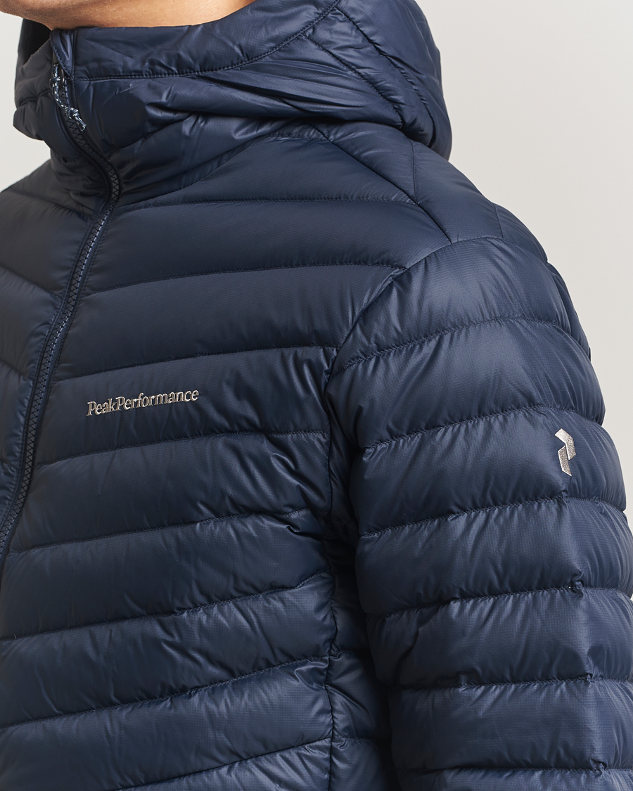Herre | Jakker | Peak Performance | Frost Down Hooded Jacket Blue Shadow