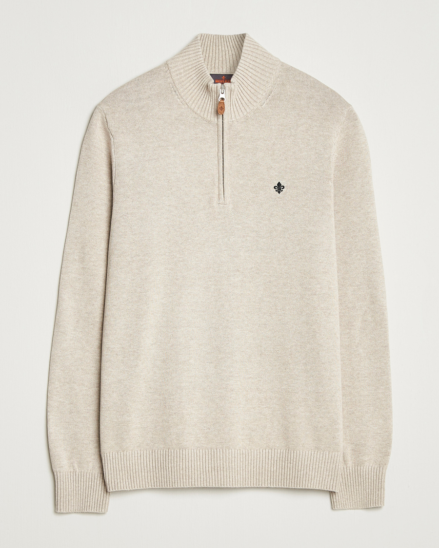 Herre | Gensere | Morris | Darmon Half Zip Beige