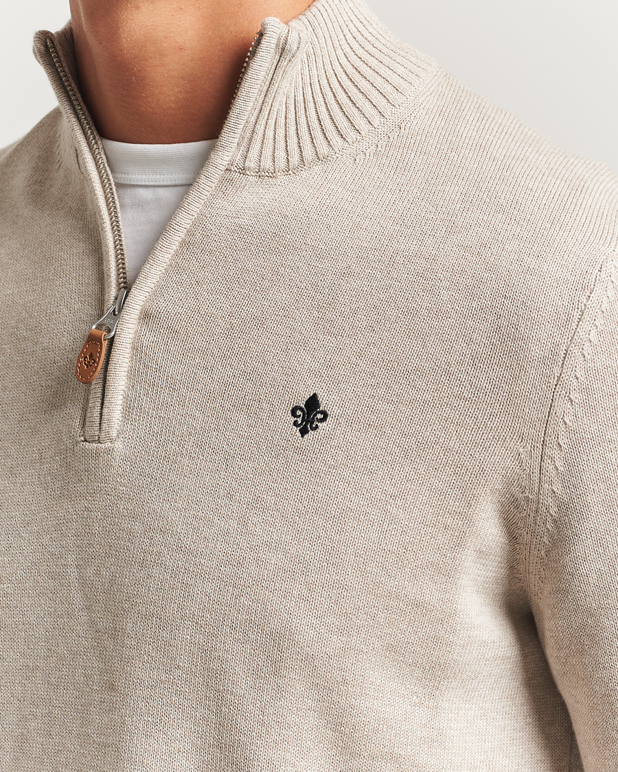 Herre | Gensere | Morris | Darmon Half Zip Beige