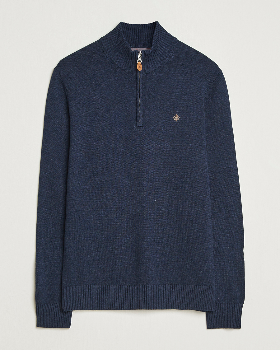 Herre | Gensere | Morris | Darmon Half Zip Blue