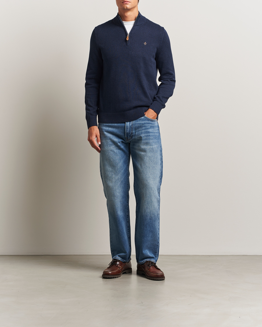 Herre | Gensere | Morris | Darmon Half Zip Blue