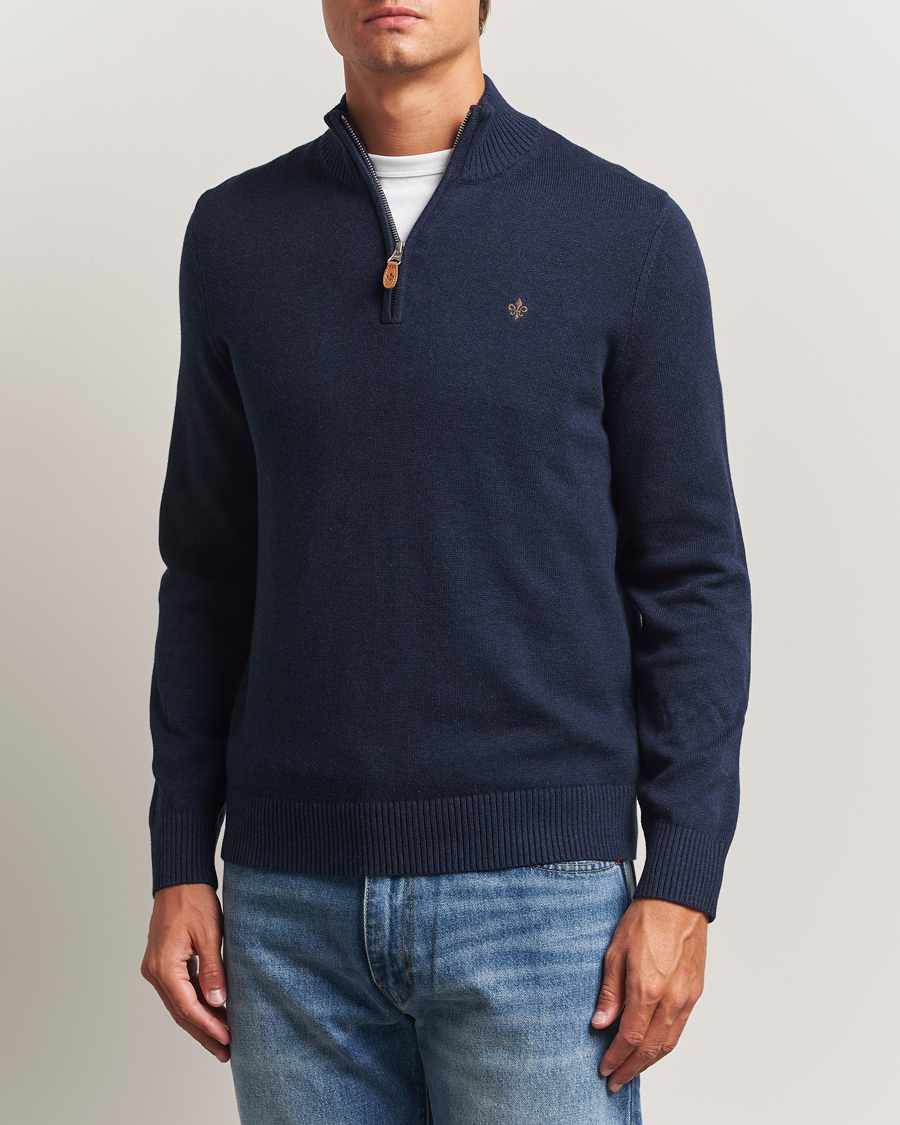Herre | Gensere | Morris | Darmon Half Zip Blue