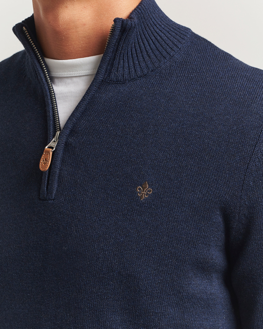 Herre | Gensere | Morris | Darmon Half Zip Blue