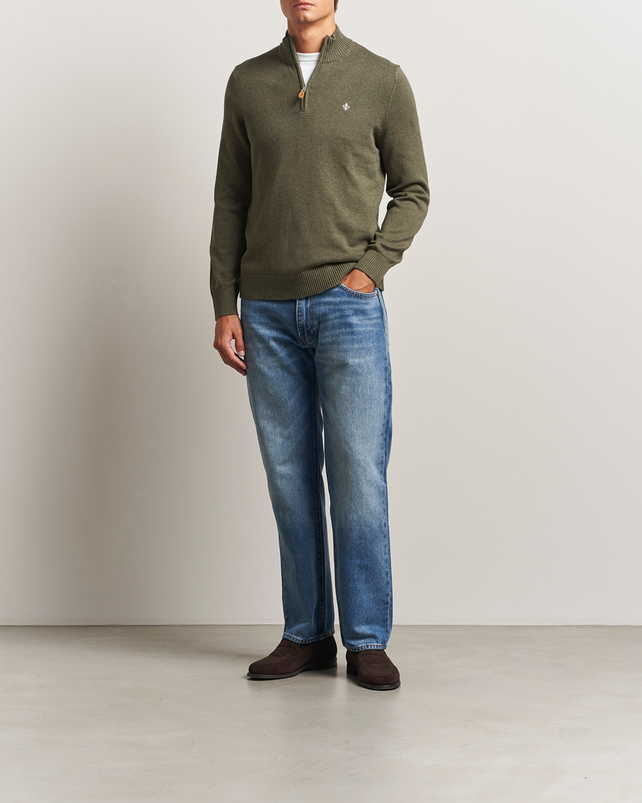 Herre | Gensere | Morris | Darmon Half Zip Olive
