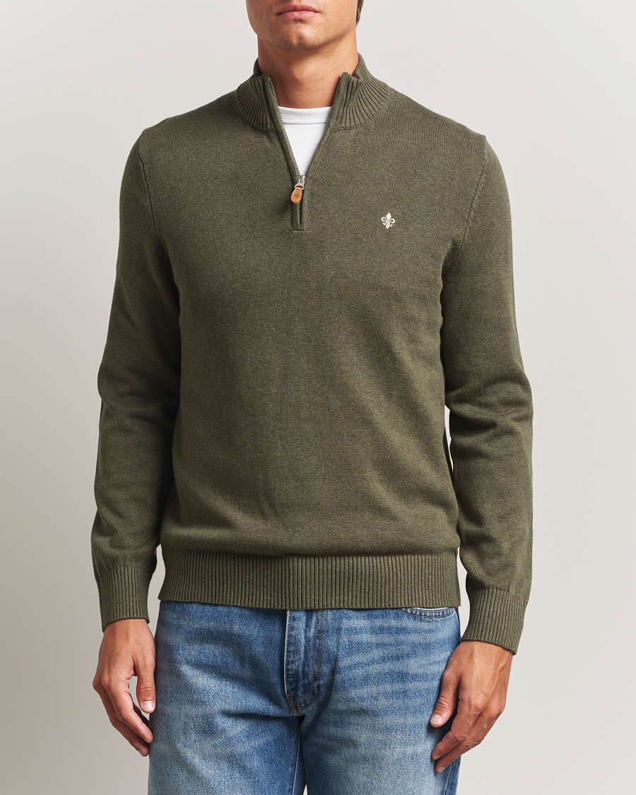 Herre | Gensere | Morris | Darmon Half Zip Olive