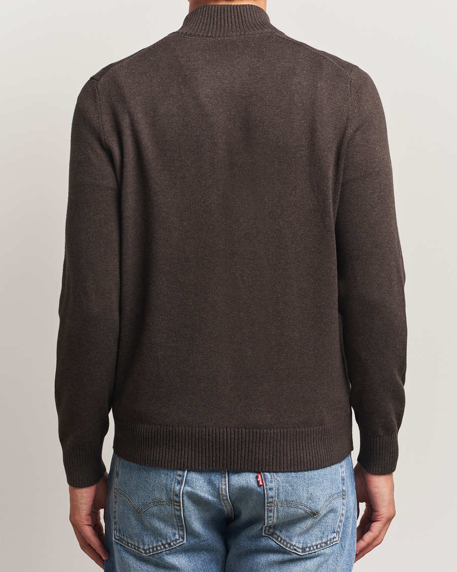 Herre | Gensere | Morris | Darmon Half Zip Brown