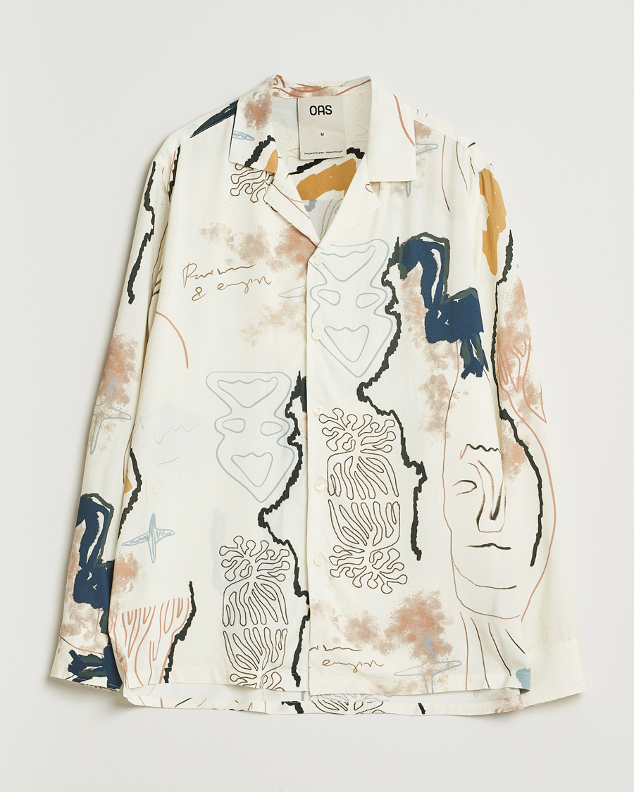 Herre | Skjorter | OAS | Brillo Viscose Shirt Beige
