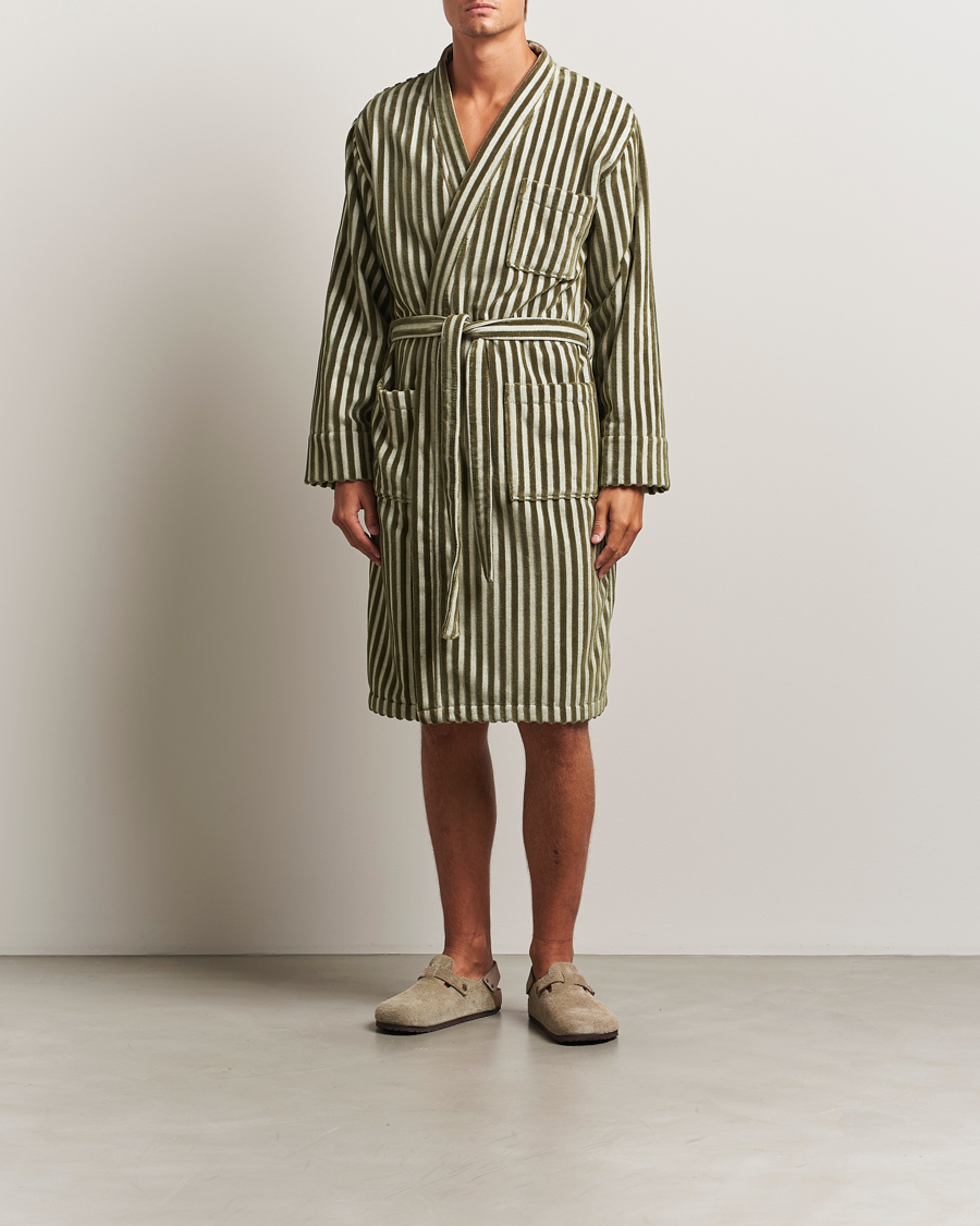 Herre | Pyjamaser og badekåper | OAS | Korto Cotton Robe Green