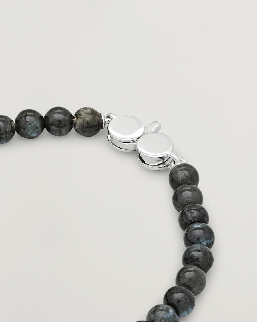 Herre | Smykker | Tom Wood | Cove Bracelet Slim Black Larvikite