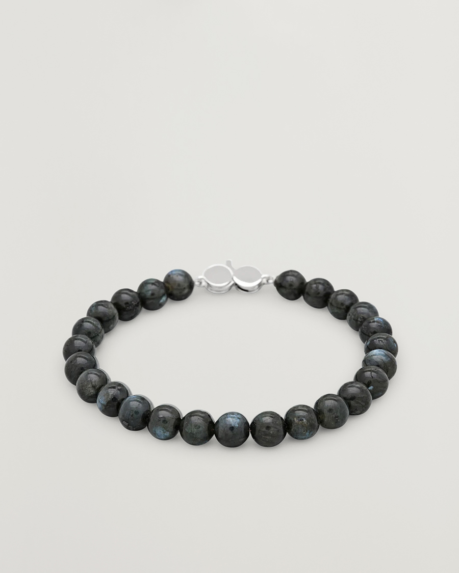 Herre | Smykker | Tom Wood | Cove Bracelet Black Larvikite