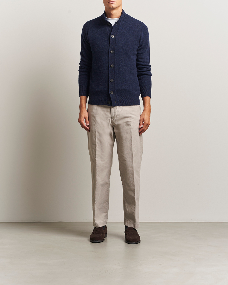 Herre | Gensere | Altea | Shetland Cardigan Navy