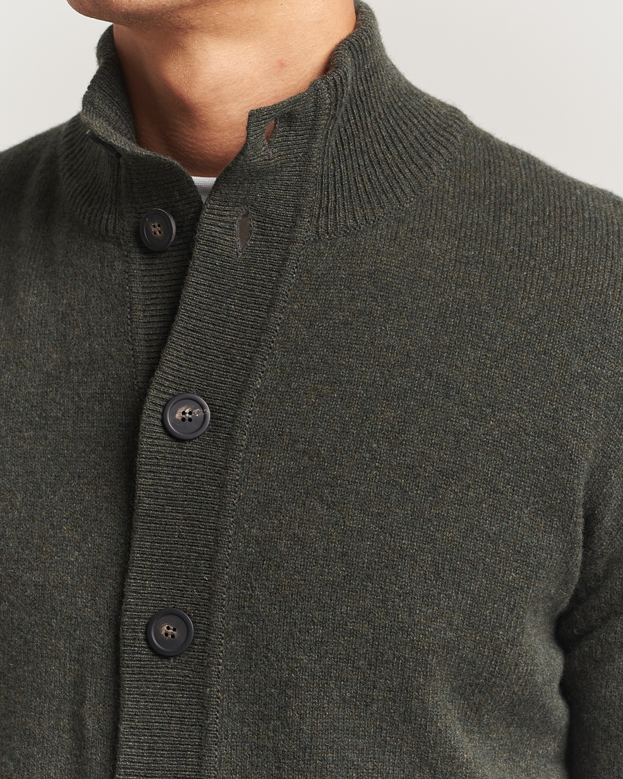 Herre | Gensere | Altea | Shetland Cardigan Dark Green