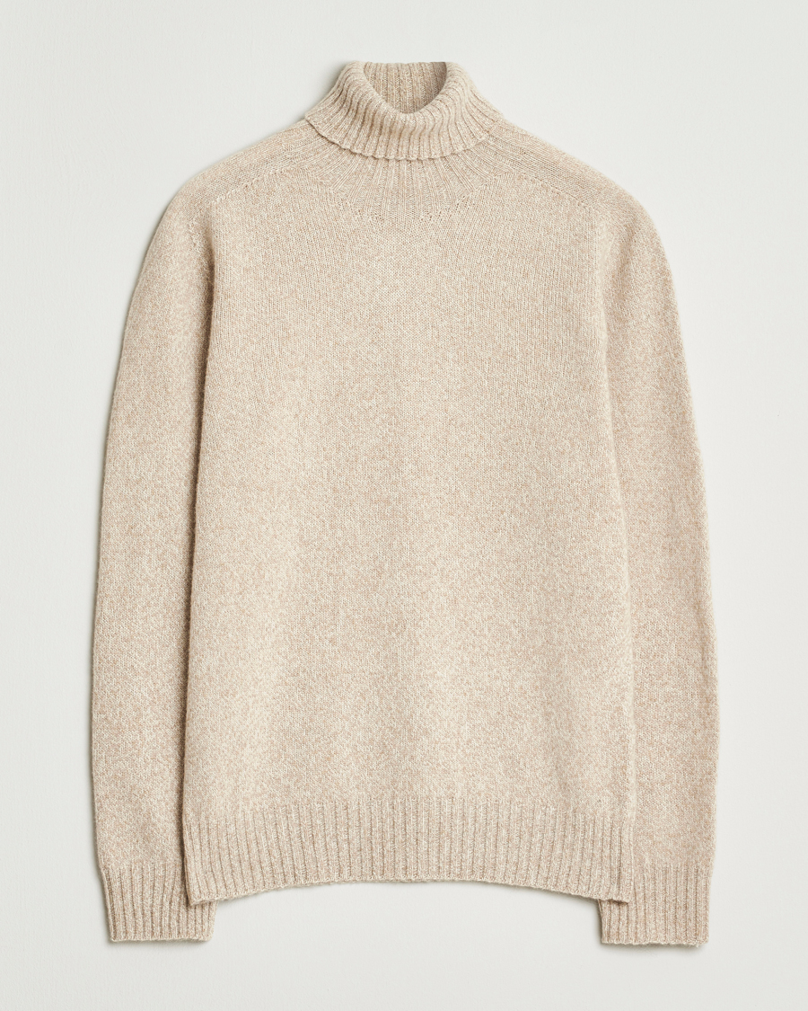 Herre | Gensere | Altea | Wool/Cashmere Rollneck Beige Melange