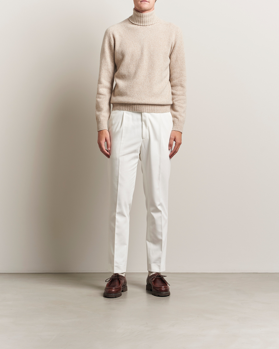 Herre | Gensere | Altea | Wool/Cashmere Rollneck Beige Melange