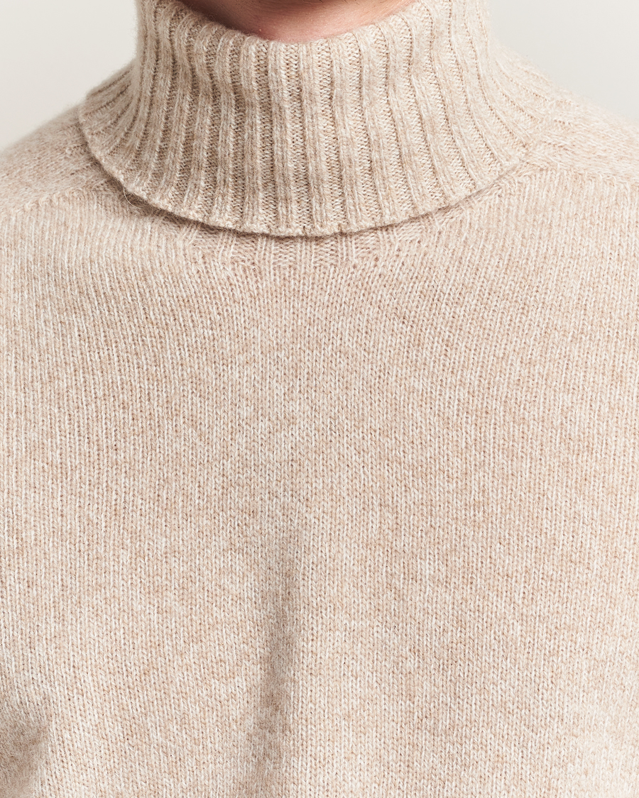 Herre | Gensere | Altea | Wool/Cashmere Rollneck Beige Melange