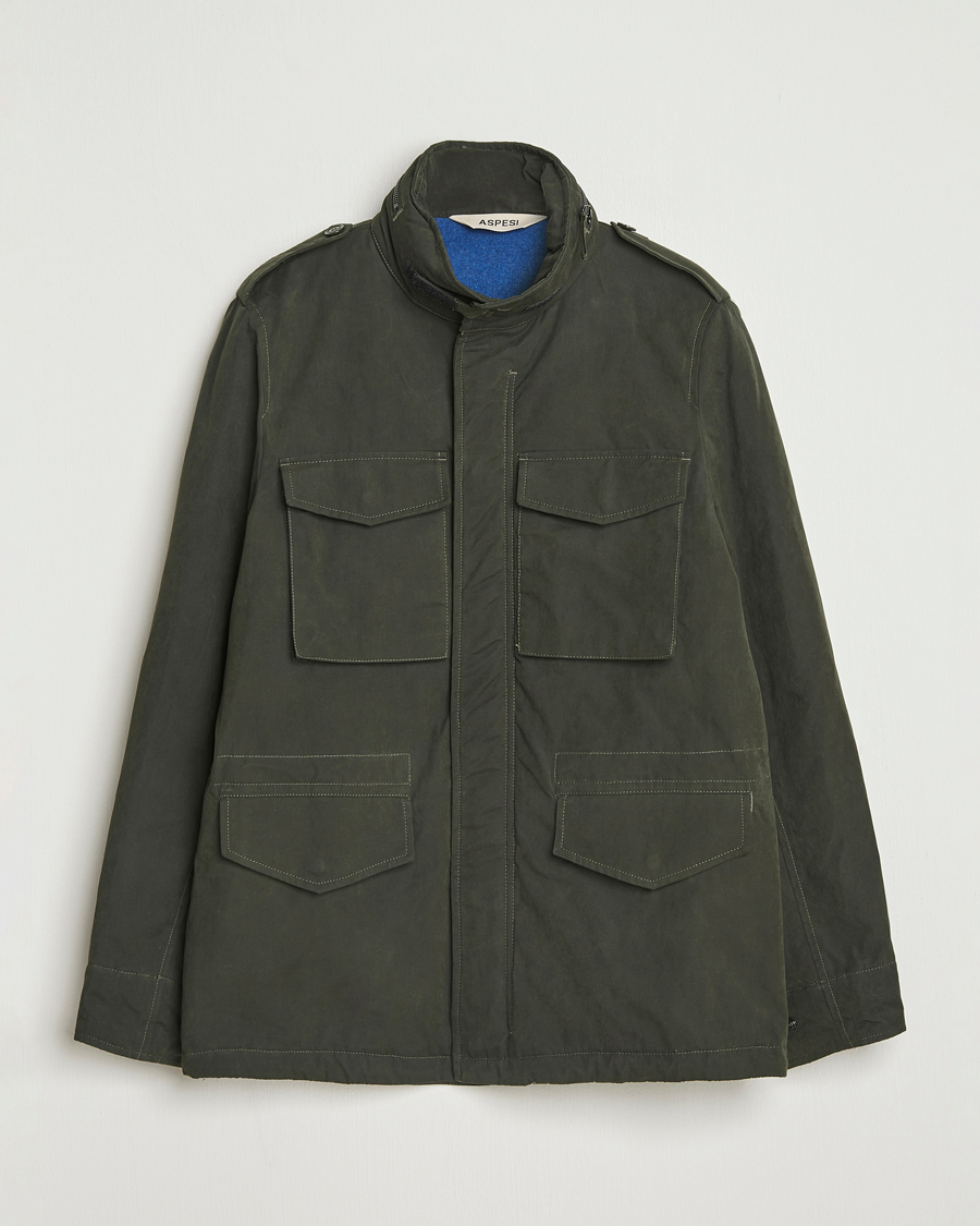 Herre | Jakker | Aspesi | Minifield Cotton Field Jacket Military
