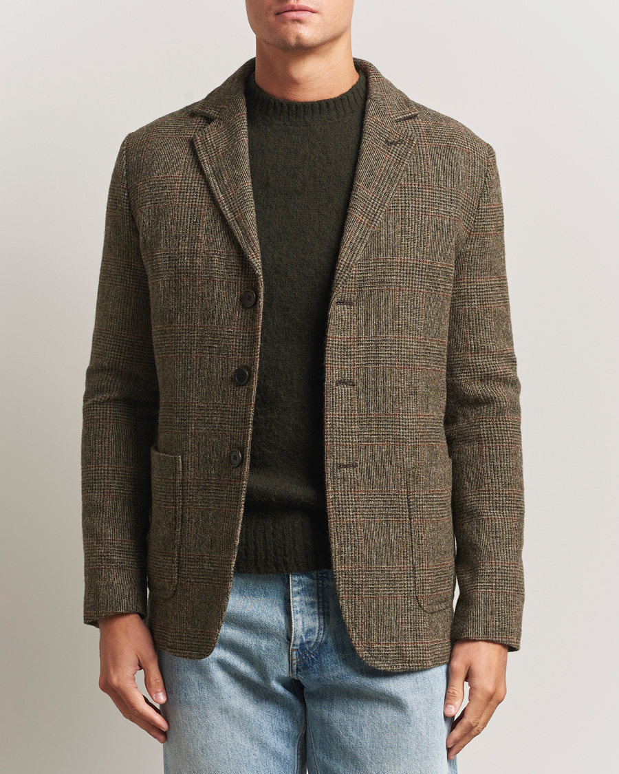 Herre | Dressjakker | Aspesi | Harris Tweed Blazer Brown Check