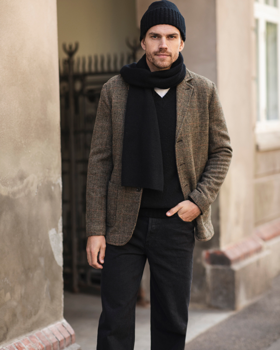 Herre | Dressjakker | Aspesi | Harris Tweed Blazer Brown Check