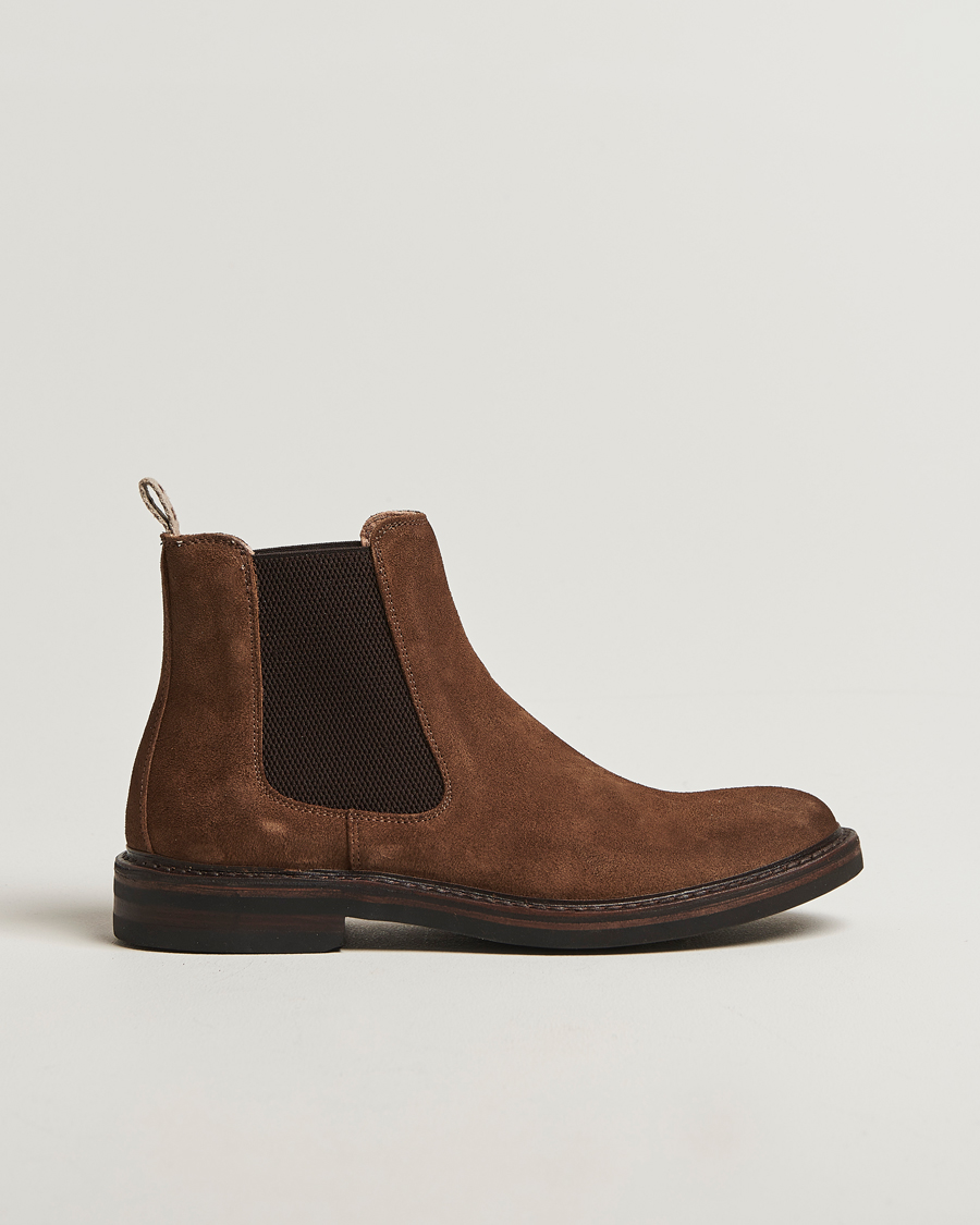 Herre | Støvler | Astorflex | Bitflex Dainite Chelsea Boot Dark Khaki Suede