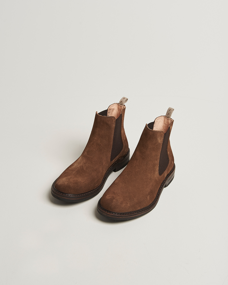 Herre | Støvler | Astorflex | Bitflex Dainite Chelsea Boot Dark Khaki Suede