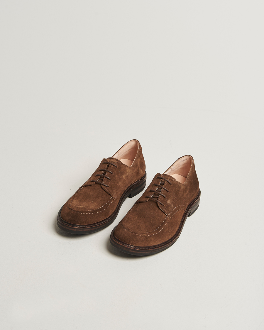 Herre | Derbys | Astorflex | Carlflex Moc Toe Dark Khaki Suede