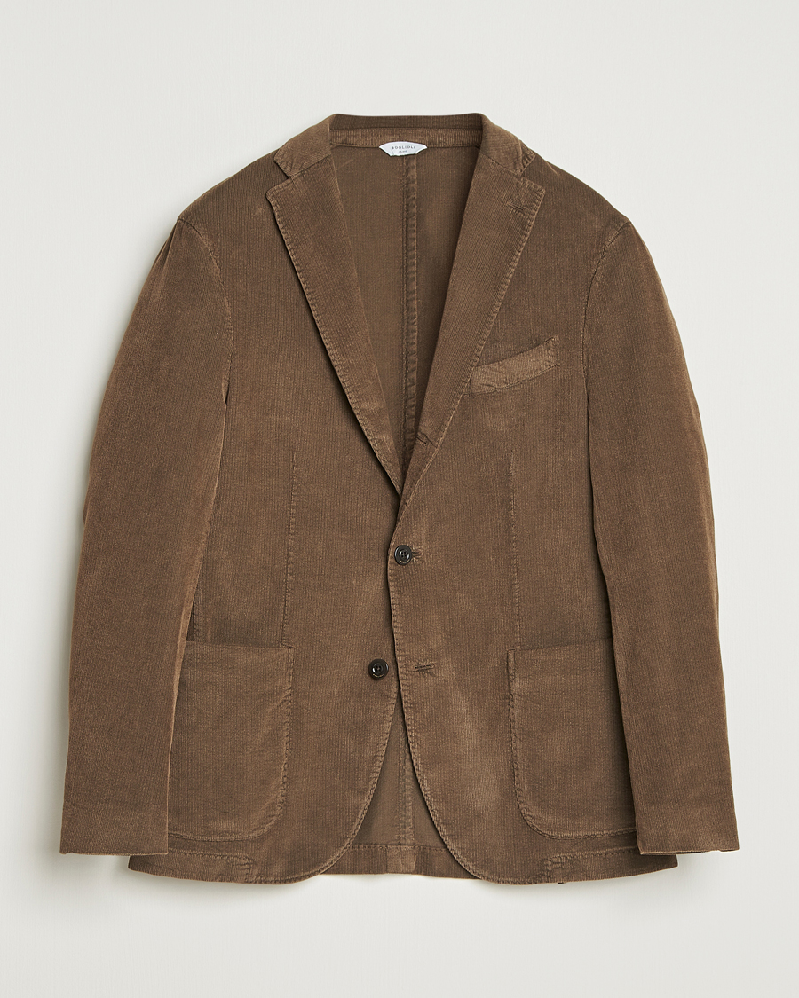 Herre | Dressjakker | Boglioli | K Jacket Corduroy Blazer Brown