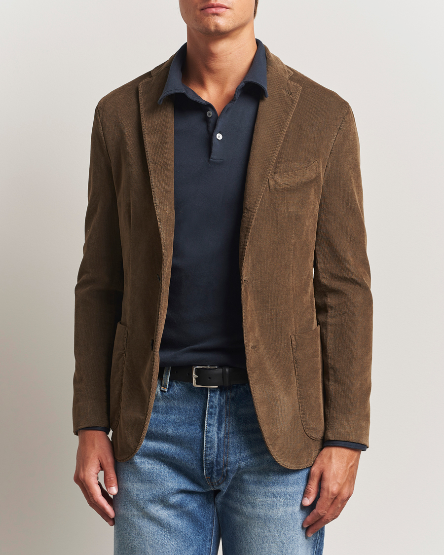 Herre | Dressjakker | Boglioli | K Jacket Corduroy Blazer Brown