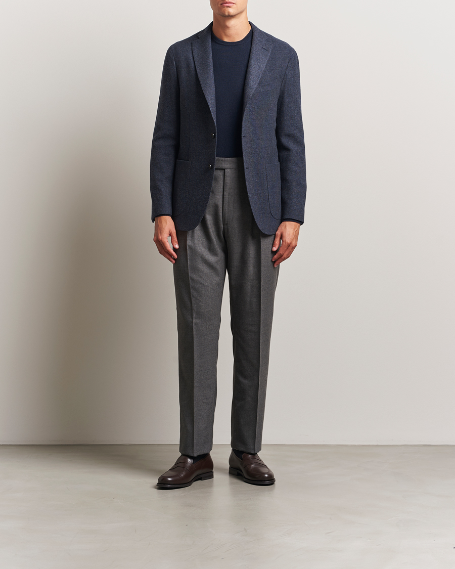 Herre | Dressjakker | Boglioli | K Jacket Cashmere/Wool Twill Blazer Dark Blue